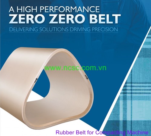 Rubber belt for comfit machine